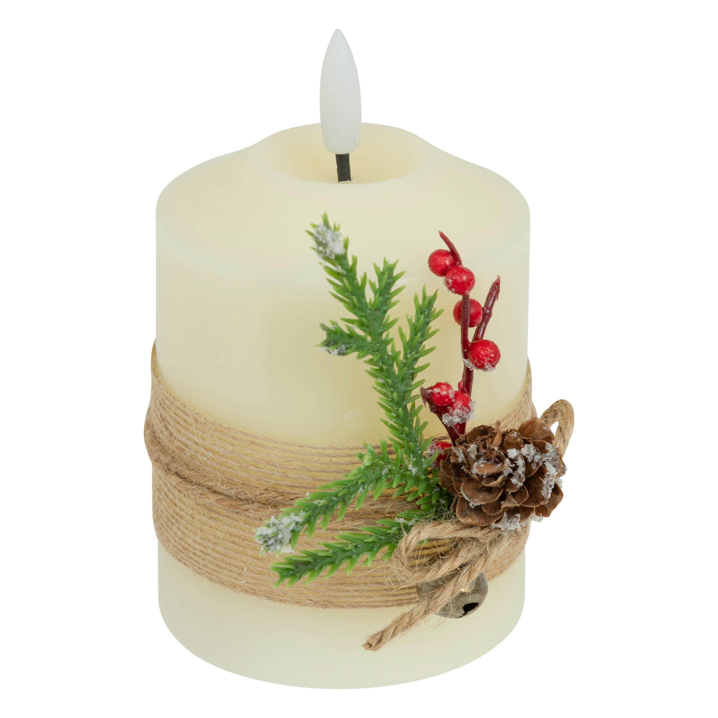 LED-PARAFFINKERZE Dekorativ 10 cm - Weiß, Kunststoff (7.5/12.5/7.5cm) - Atmosphera Createur d´interieur