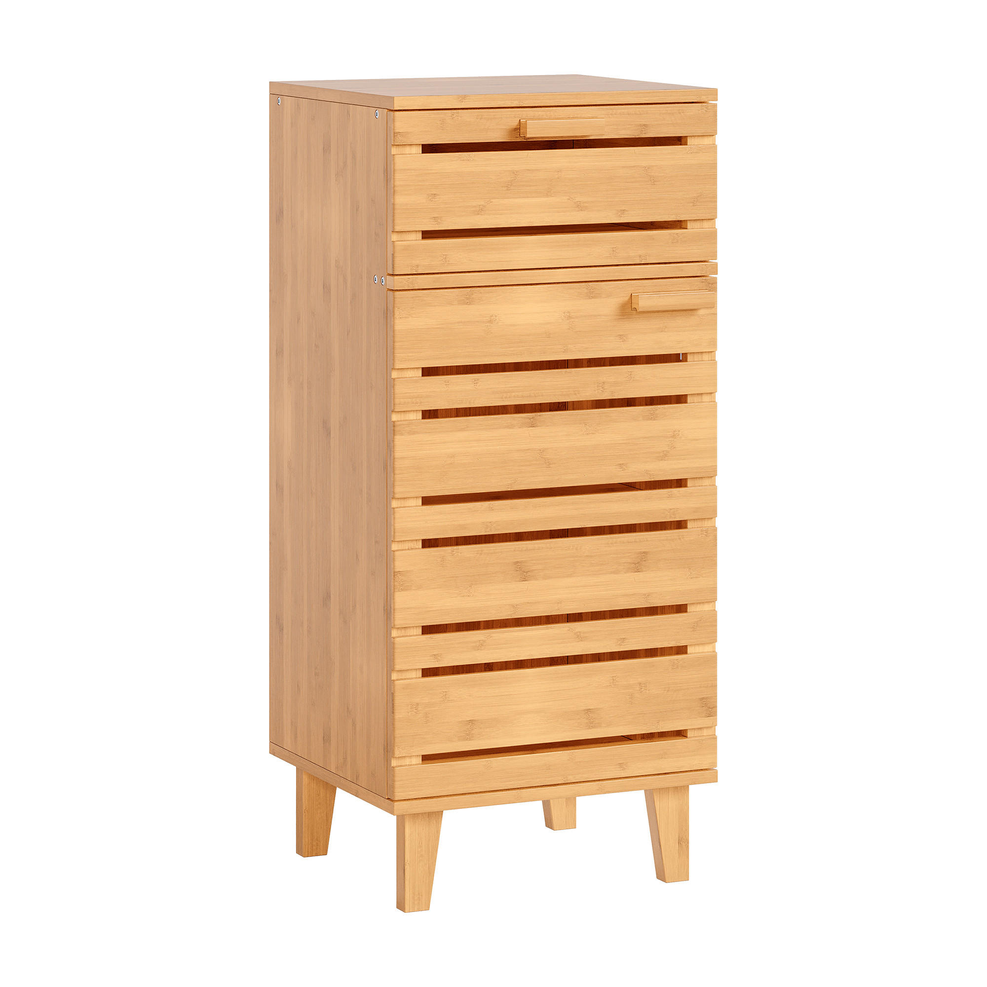 BADEZIMMERSCHRANK Epind - Naturfarben, Holz (33/75/30cm) - [en.casa]