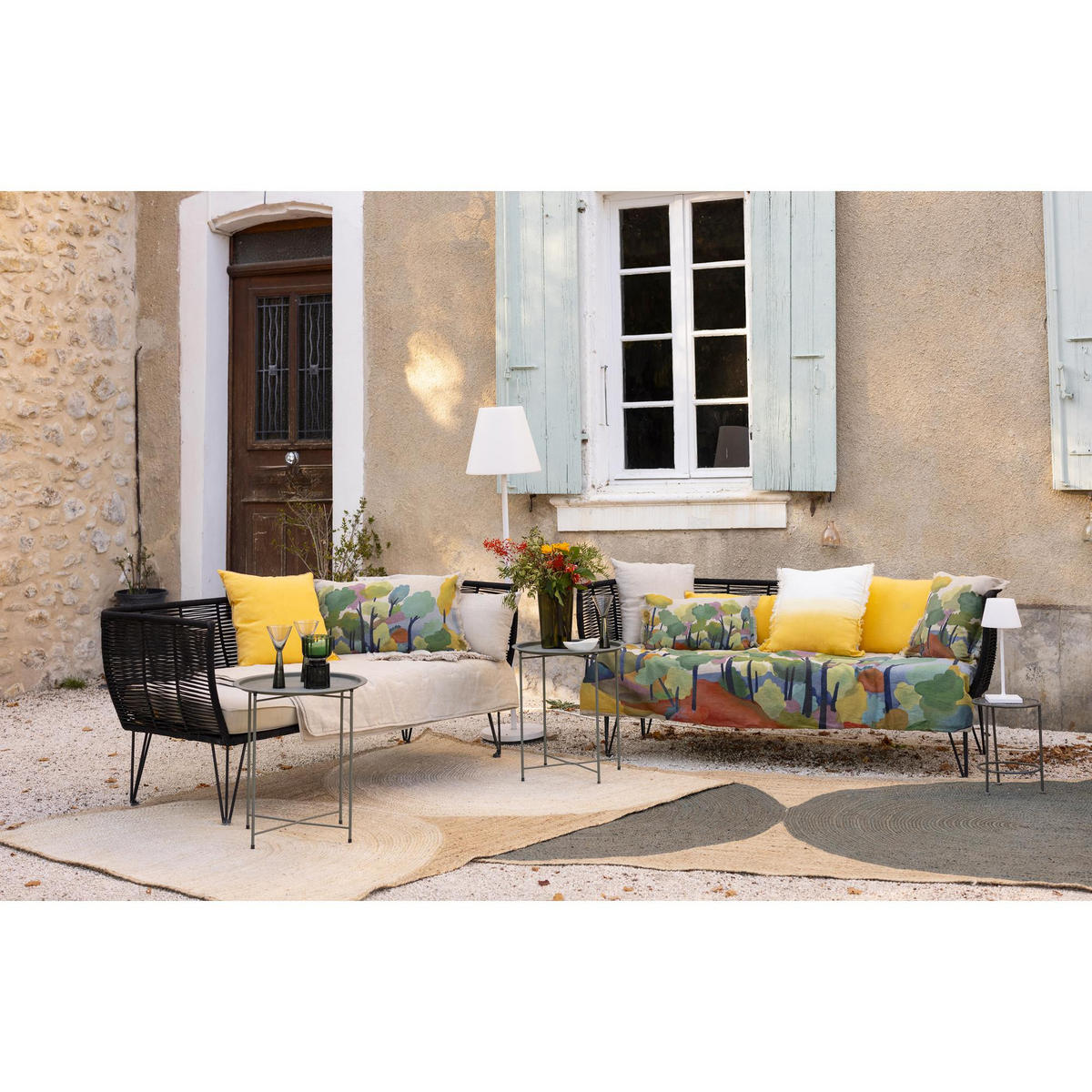 KISSEN Zeff Celeste mango 45 x 45 cm - Gelb, Textil (45/45cm) - Vivaraise