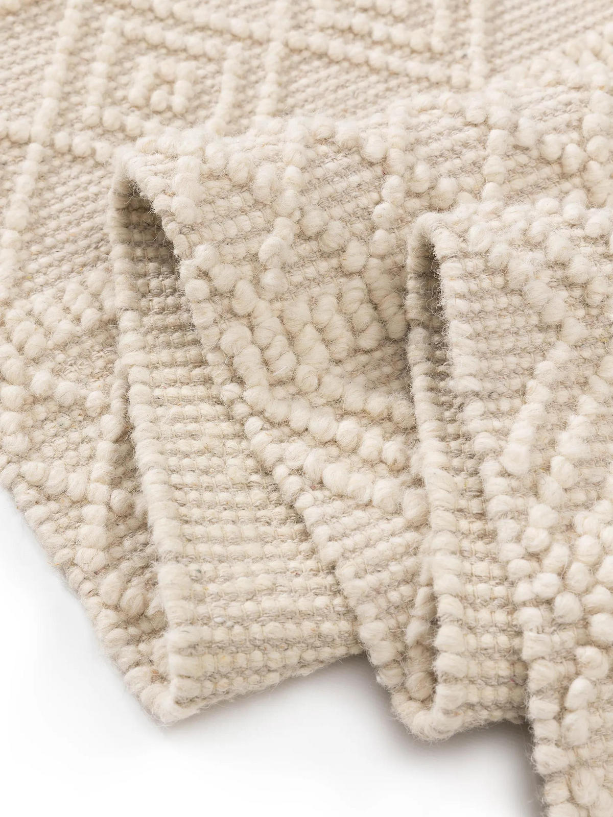 TEPPICH Jasper Cream 120x170 cm - Creme, Textil (120/170cm) - benuta Pure