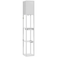 STEHLAMPE MDF Kunststoff Weiß - Weiß, Holzwerkstoff (26/26/159cm) - HOMCOM