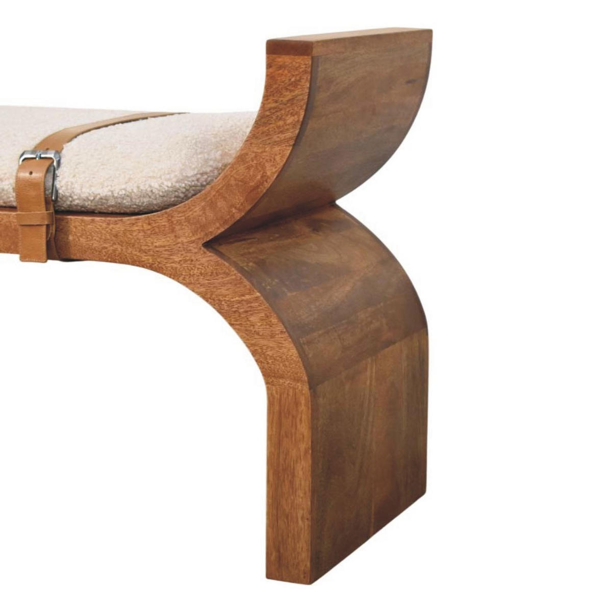 SITZBANK mit Amber-Eichen-Finish, braun. - Braun, Holz (120/60/35cm) - Artisan Furniture