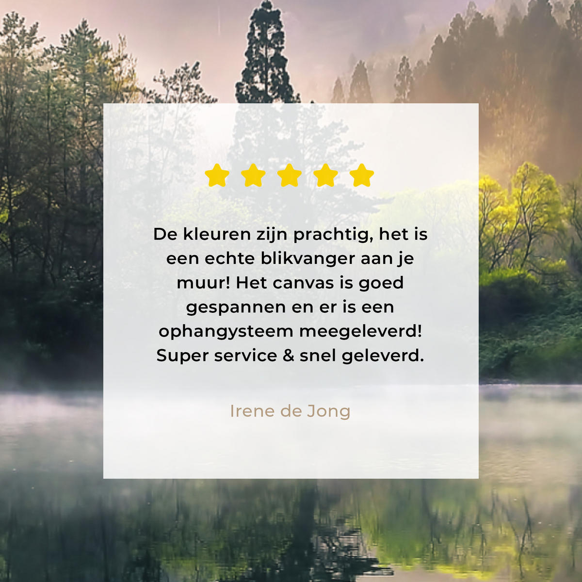 LEINWANDBILD Natur - Bäume - Berge - See - Wasser Deko Schlafzimmer 30x20 cm - Hellgrün, Textil (30/20cm) - MuchoWow