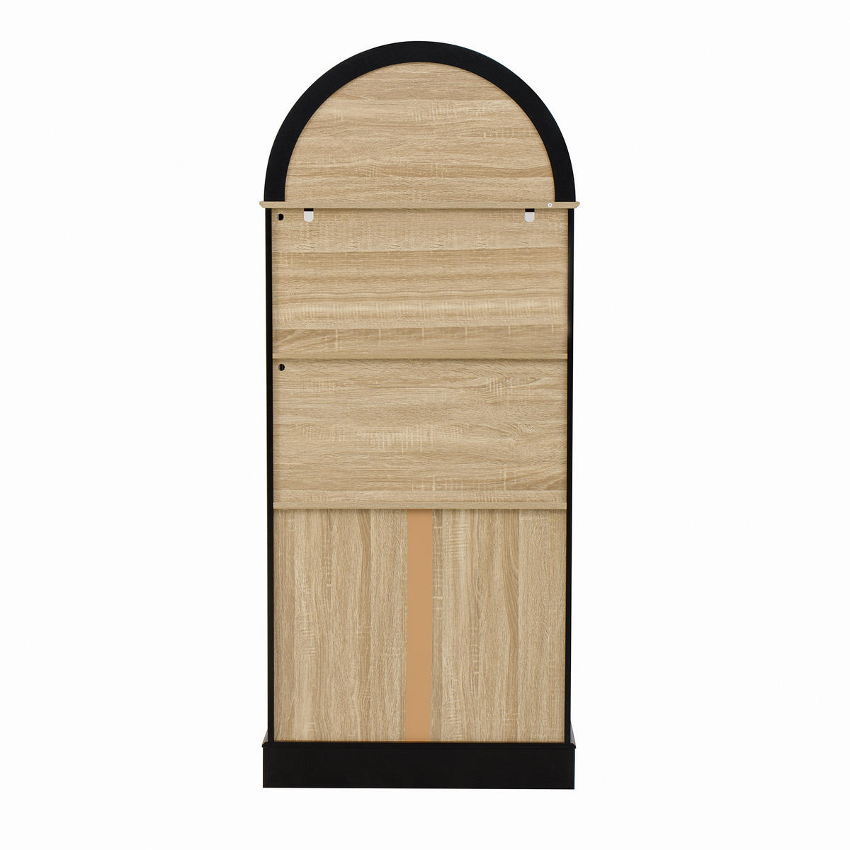 HIGHBOARD DE-38328 76/40/180 cm mit LED-Beleuchtung Schwarz - Schwarz, Holzwerkstoff (76.2/180/40cm) - ComfortXL
