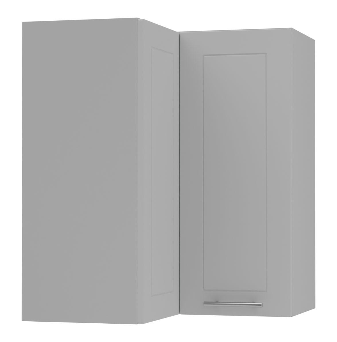 Feldmann-Wohnen Eckhängeschrank Grau, Grau 60x72x60 cm