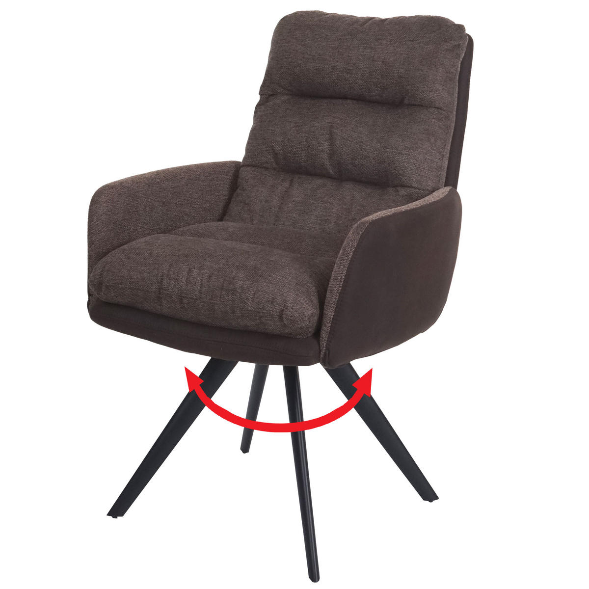 ESSZIMMERSTUHL Braun - Braun, Textil (59/93/68cm) - MCW