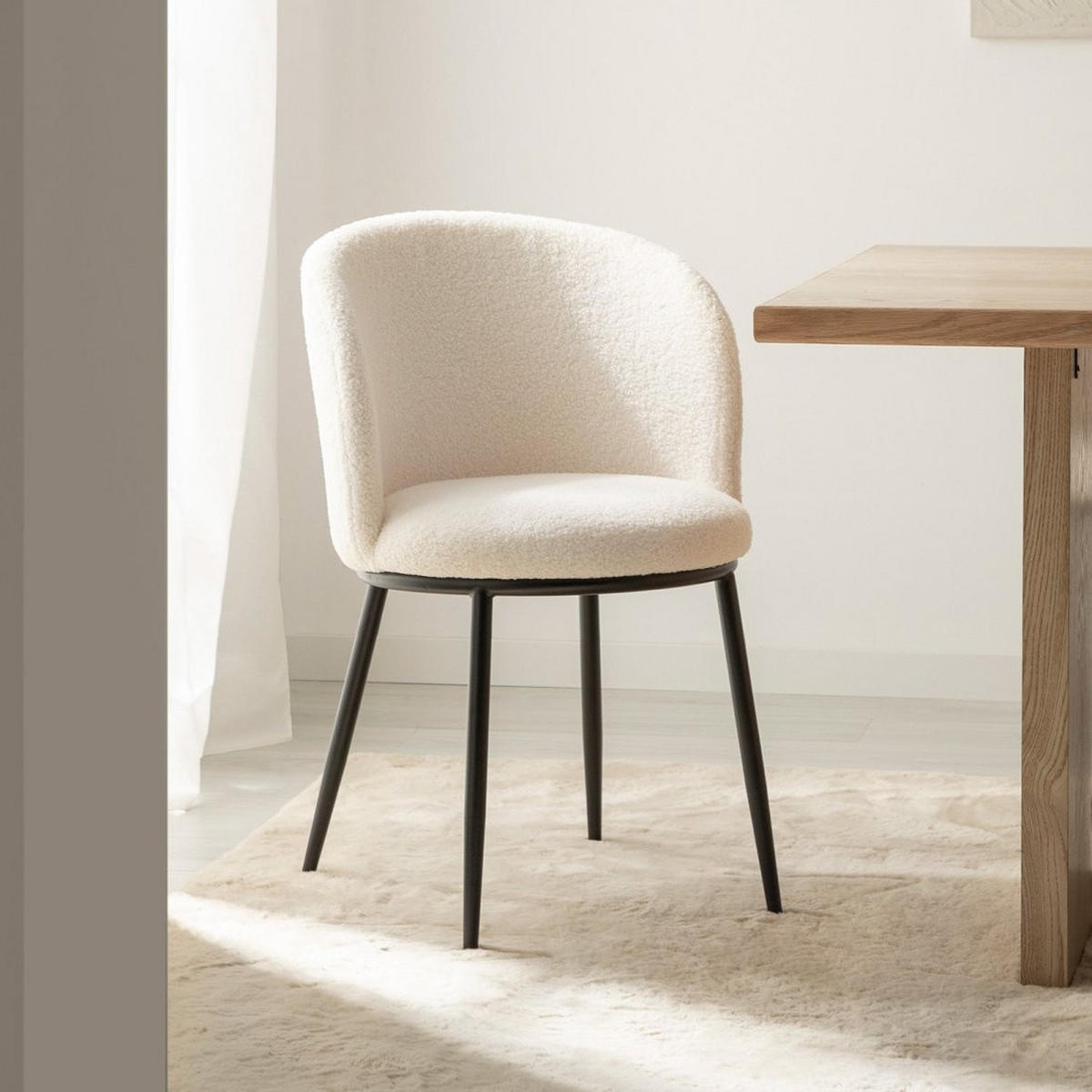 ESSZIMMERSTUHL Nolan Beige 51 cm x 80 cm 2er-Set - Beige, Textil (51/80/57cm)