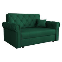 SCHLAFSOFA Viva Roma II - Smaragdgrün/Schwarz, Holz/Textil (148/85/98cm) - MIRJAN24