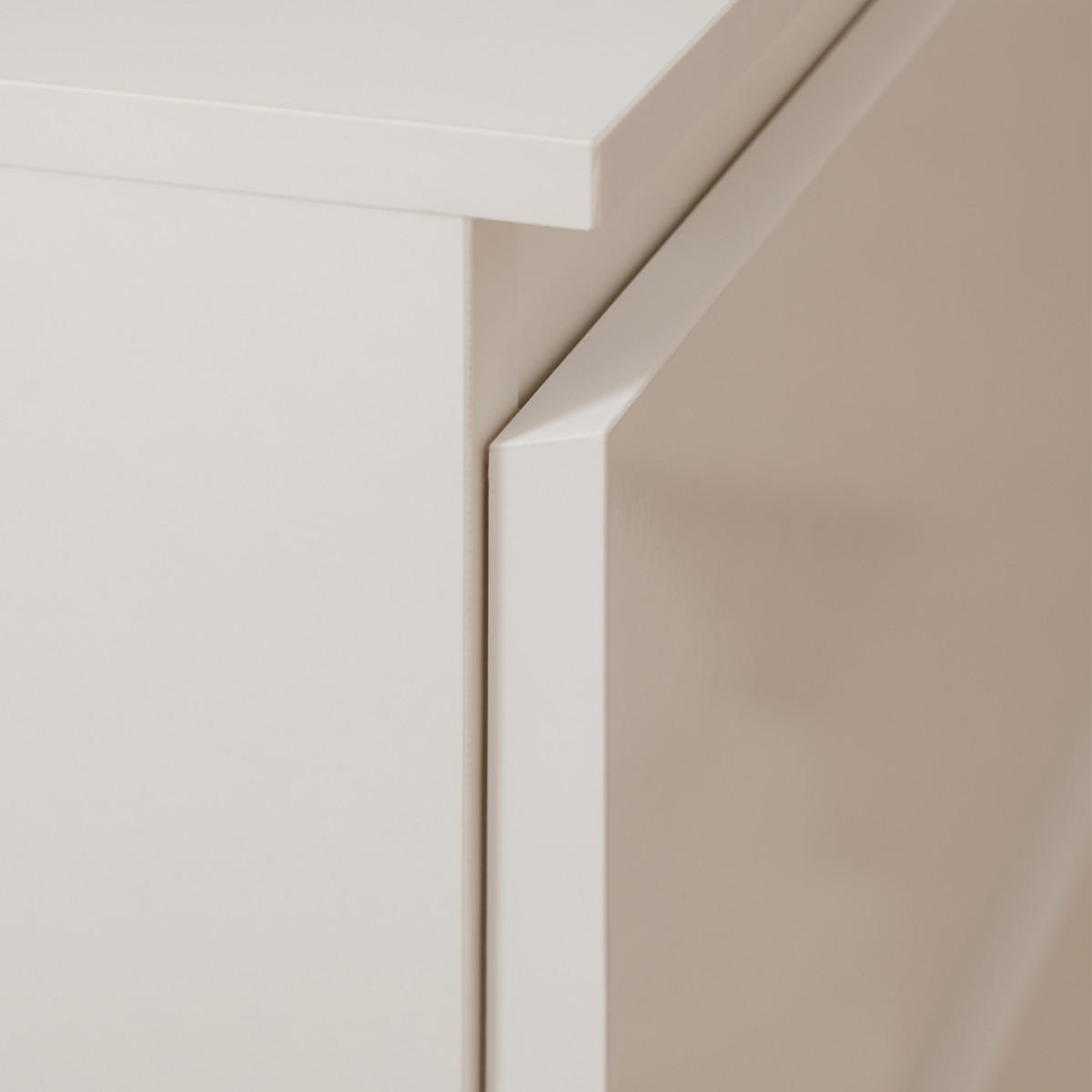 KOMMODE mit 6 Schubladen L80 x H131cm - Pretoria - Weiß, Holzwerkstoff (40/131.5/80cm) - Calicosy