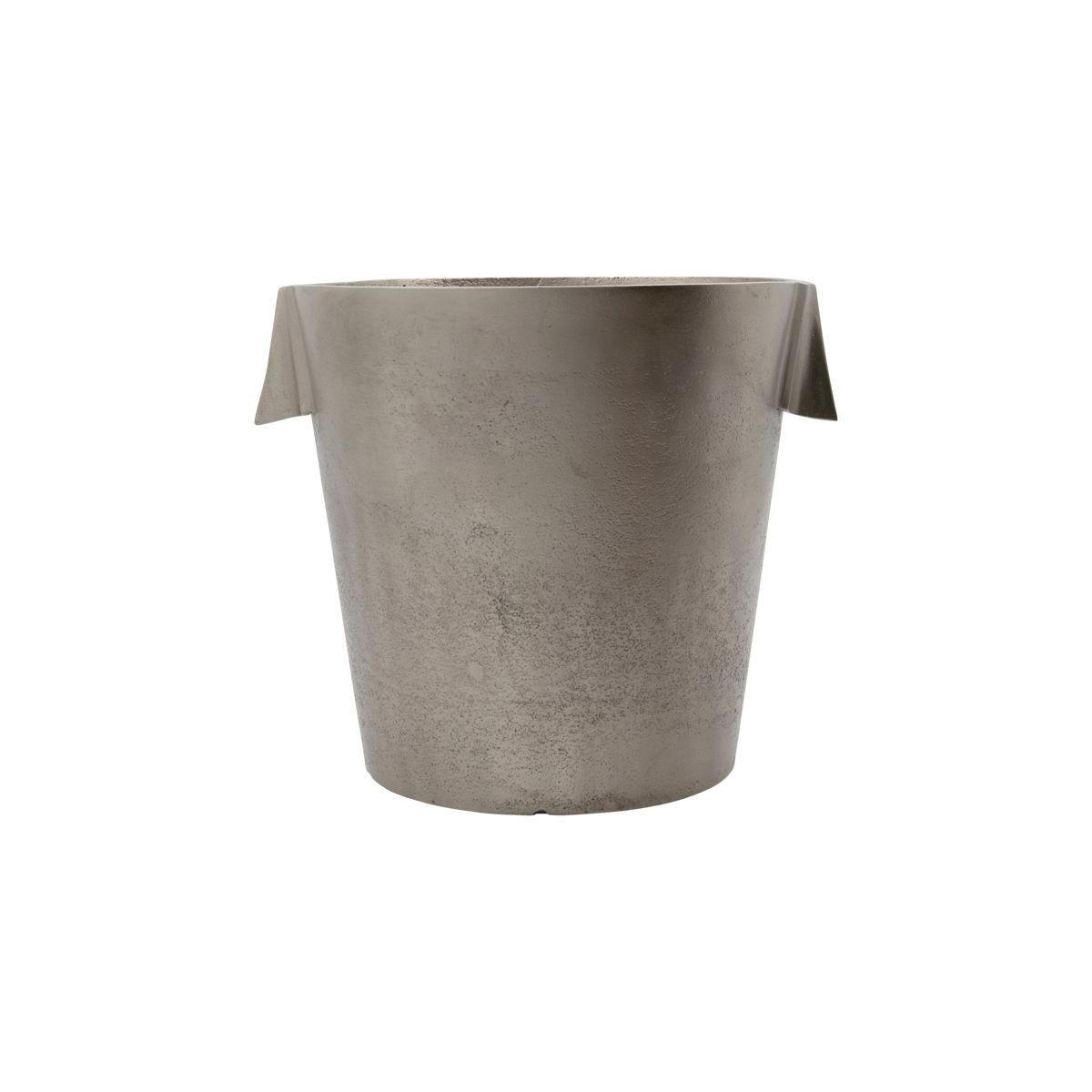 WEINKÜHLER Buck aus gebürsteten Aluminium in Silber 21 cm - Silberfarben, Metall (21/21cm) - House Doctor