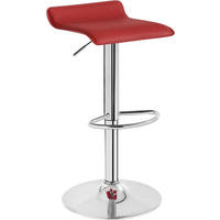 BARHOCKER, Höhenverstellbarer Barstuhl,aus Kunstleder Metall - Bordeaux, Metall (38.5/84/39.5cm) - Woltu