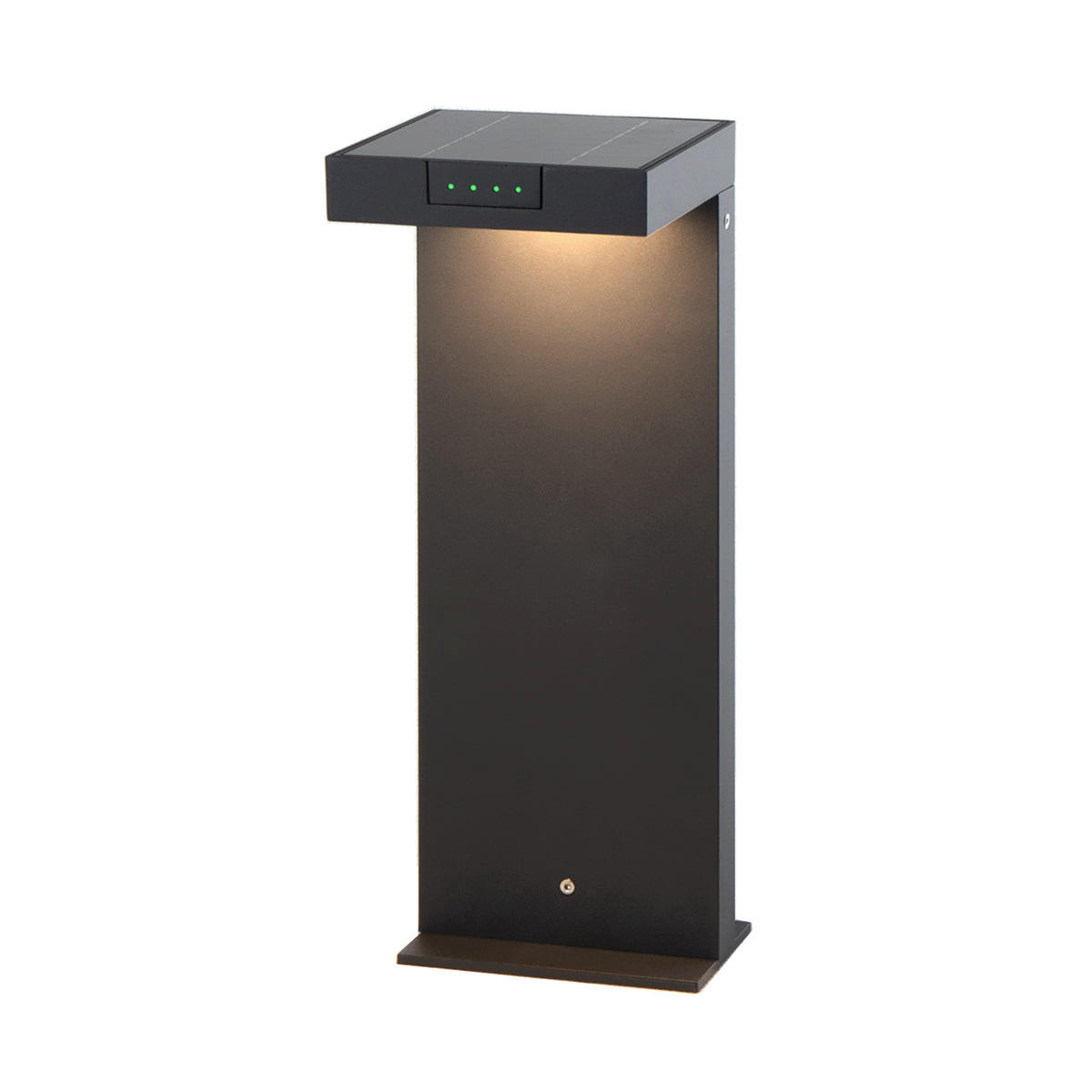 ALA MINI H40CM Aluminium-Solarpoller - Schwarz, Metall (14.5/14.5/40cm) - Lumisky