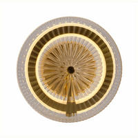 WANDLEUCHTE Alma, Transparent und Messing, 20cm - Goldfarben, Glas (20/20/7.5cm) - KOSILUM