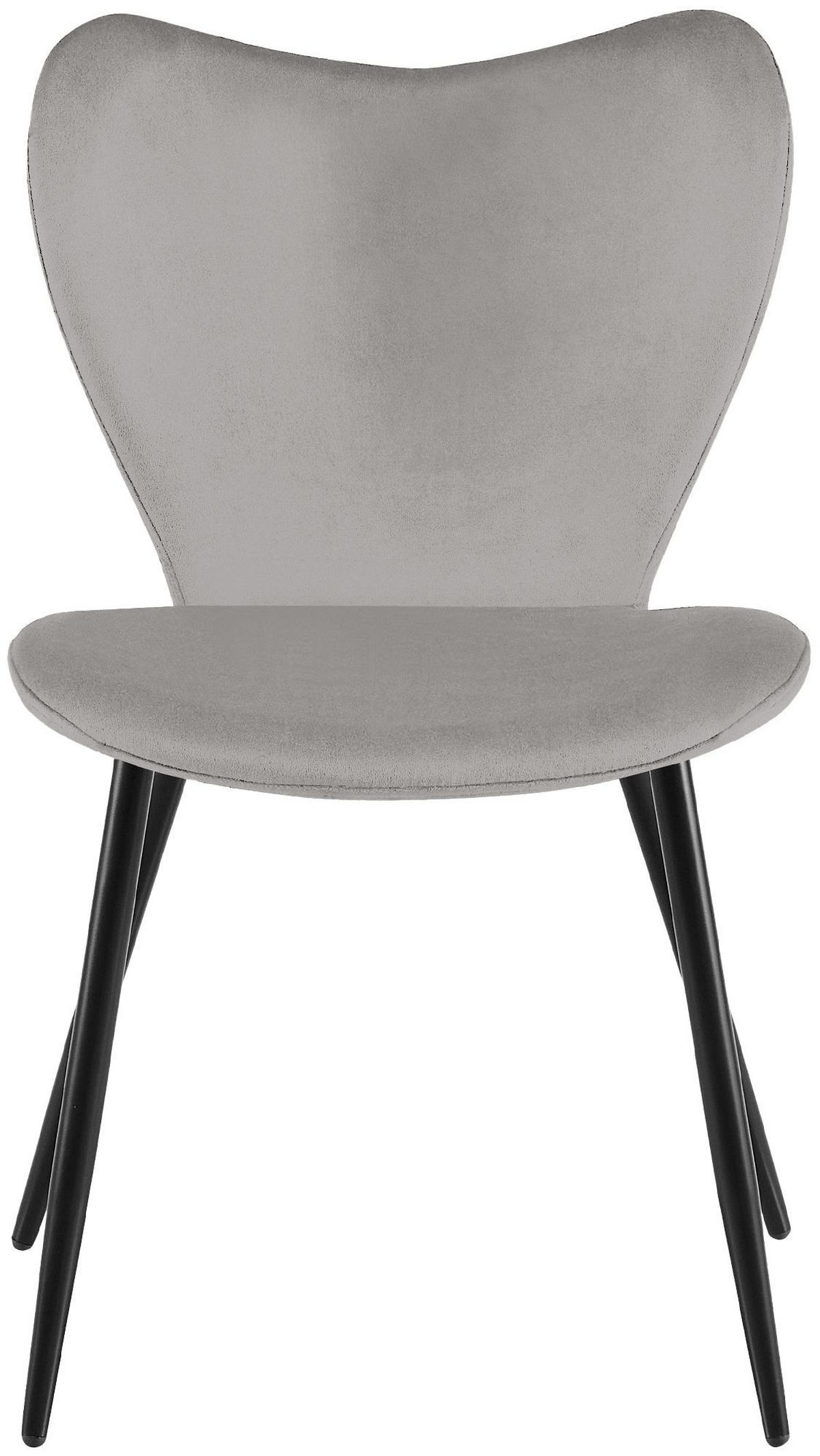 ESSZIMMERSTÜHLE Maika 2er Set 80x50x58 cm grau - Grau, Textil (50/80/58cm) - furnicato