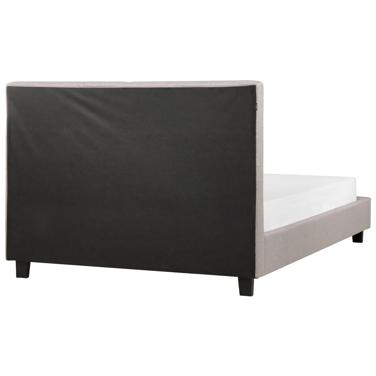 BETT mit Lattenrost 140x200 cm Grau La Rochelle - Hellgrau, Textil (140/200cm) - Beliani