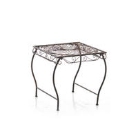GARTENTISCH Carina bronze - Dunkelbraun, Metall (46/49/45cm) - TPFGarden