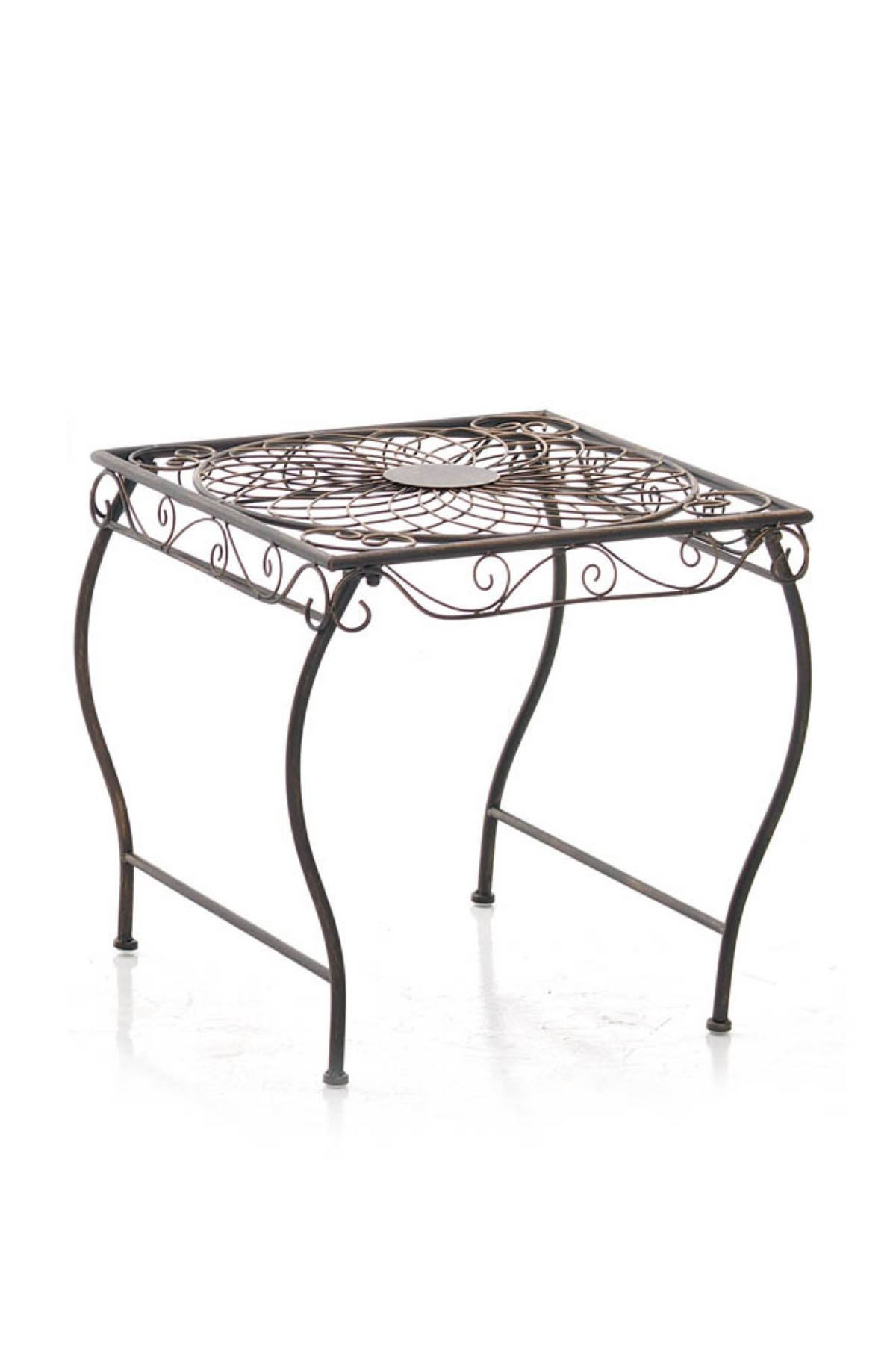 GARTENTISCH Carina bronze - Dunkelbraun, Metall (46/49/45cm) - TPFGarden