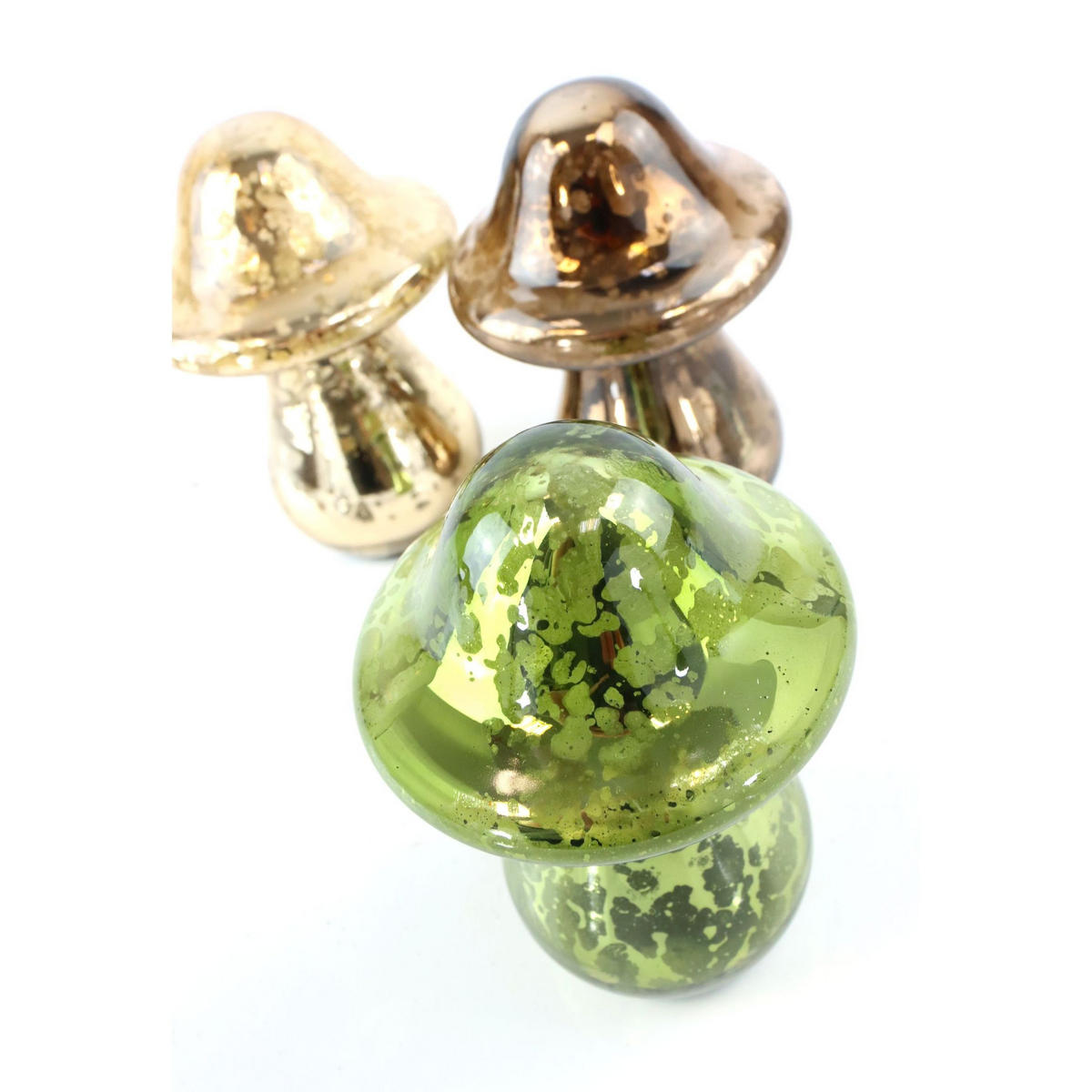 DEKOOBJEKT Harvest Jewels 3er Set 8/8/10 cm - Multicolor, Glas (8/10/8cm) - FURNARO