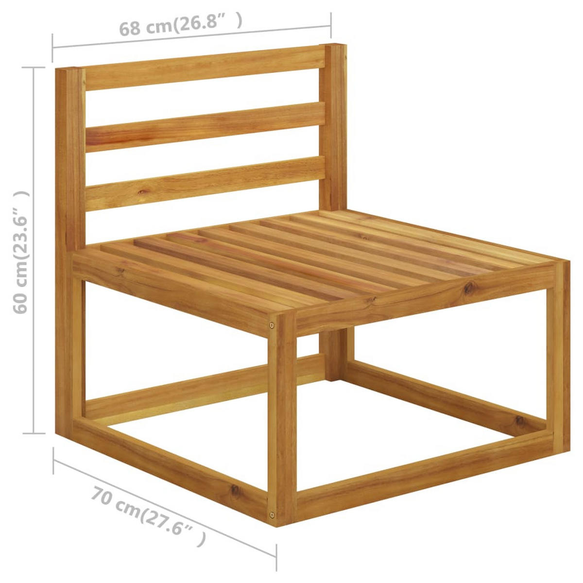GARTENSET Remington 6-teilig - Creme, Holzwerkstoff - Nettlife