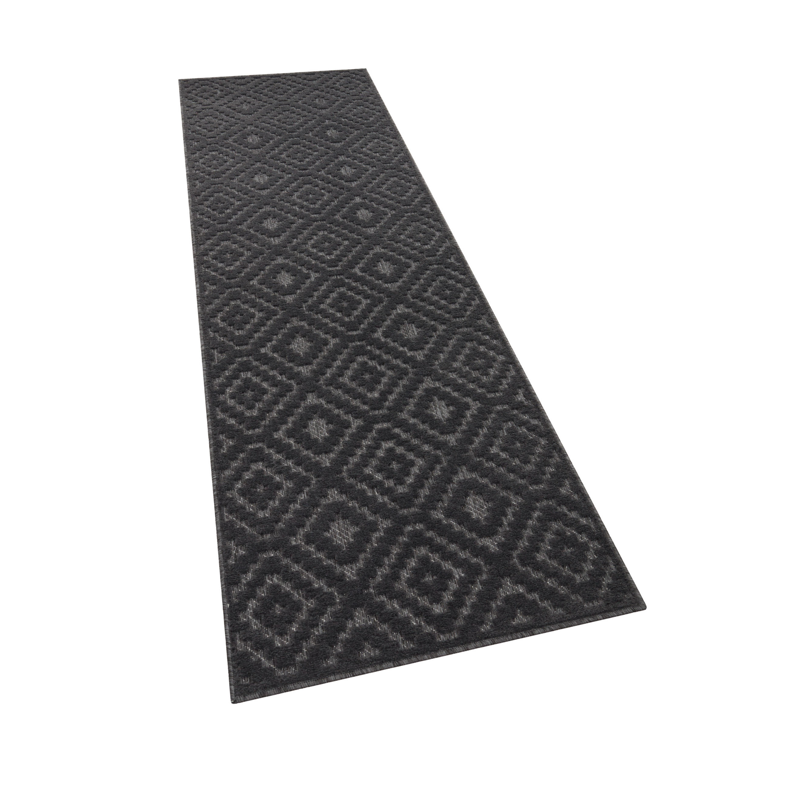 OUTDOORTEPPICH 80/250 cm Livorno 672 - Anthrazit, Textil (80/250cm) - Paco Home