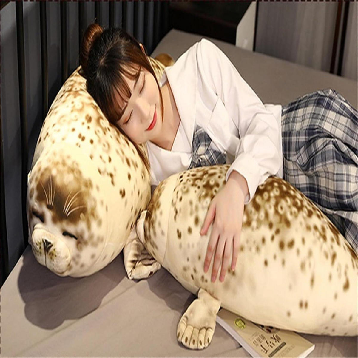 KUSCHELTIER Seelöwe 35 cm - Braun, Textil (10/15cm)