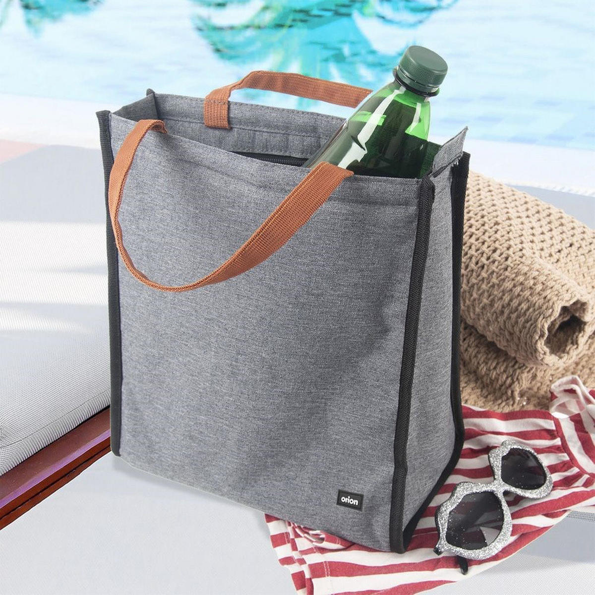 THERMOTASCHE Shopping-Format 7 l Grau - Grau, Textil (14/30/26cm) - Orion 