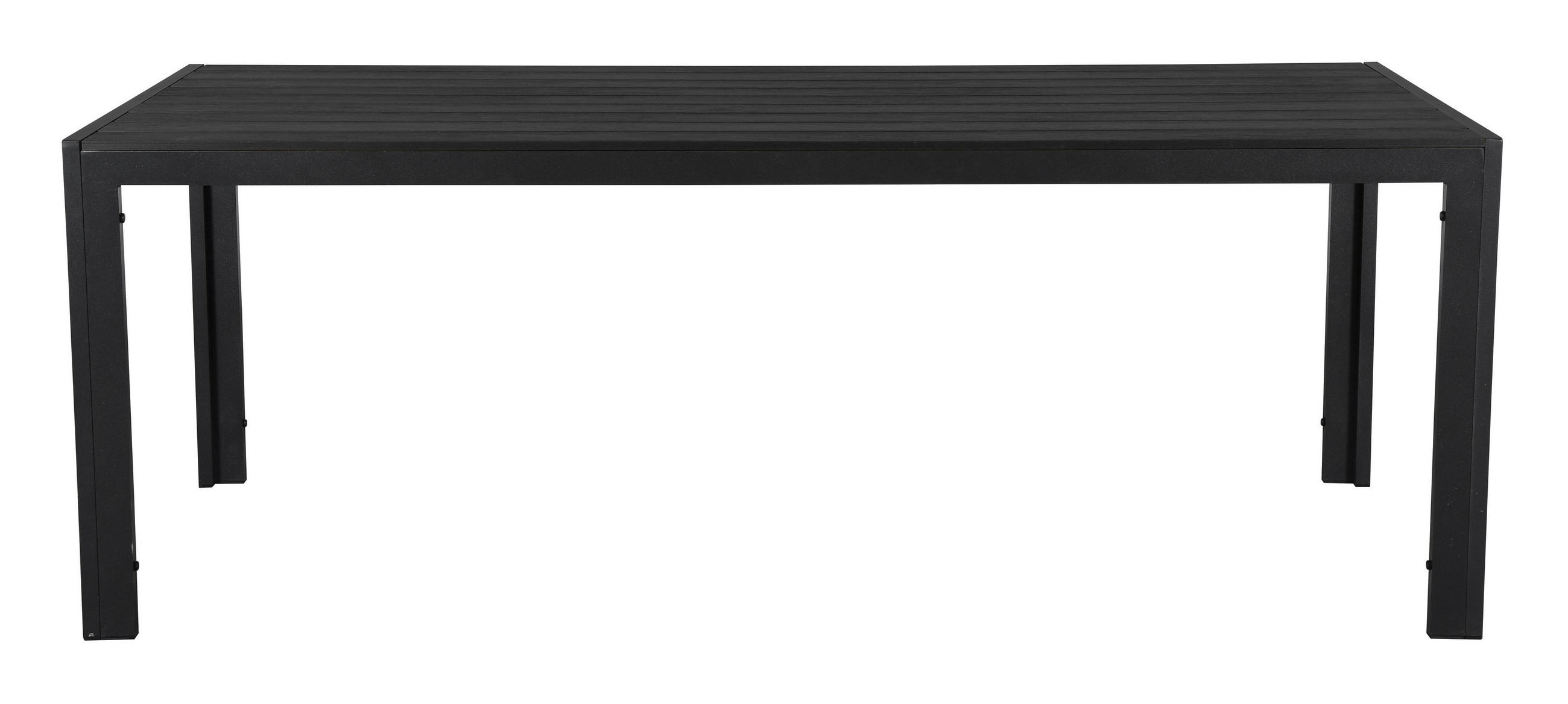 GARTENTISCH Schwarz - Schwarz, Holzwerkstoff (90/205/75cm) - ebuy24