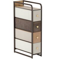 KOMMODE 20/84,5/47 cm Mehrfarbig aus Vliesstoff mit 4 Schubladen - Multicolor, Textil (47/84.5/20cm) - OKMYHOME