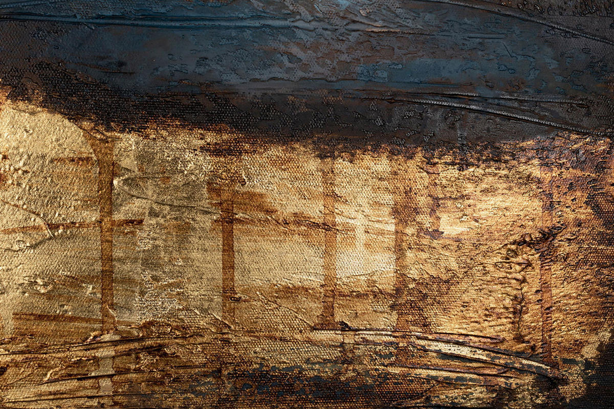 ACRYLBILD HANDGEMALT 60/90 cm - Blau/Grau, Holz/Textil (1.8/90cm) - KUNSTLOFT