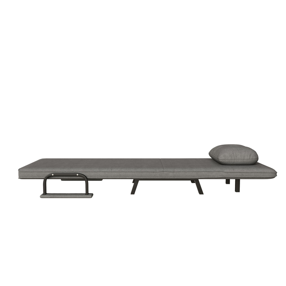 SCHLAFSESSEL 5-fach verstellbar und Liegefunktion, DE-42425, Grau - Grau, Metall (60/79/60cm) - ComfortXL