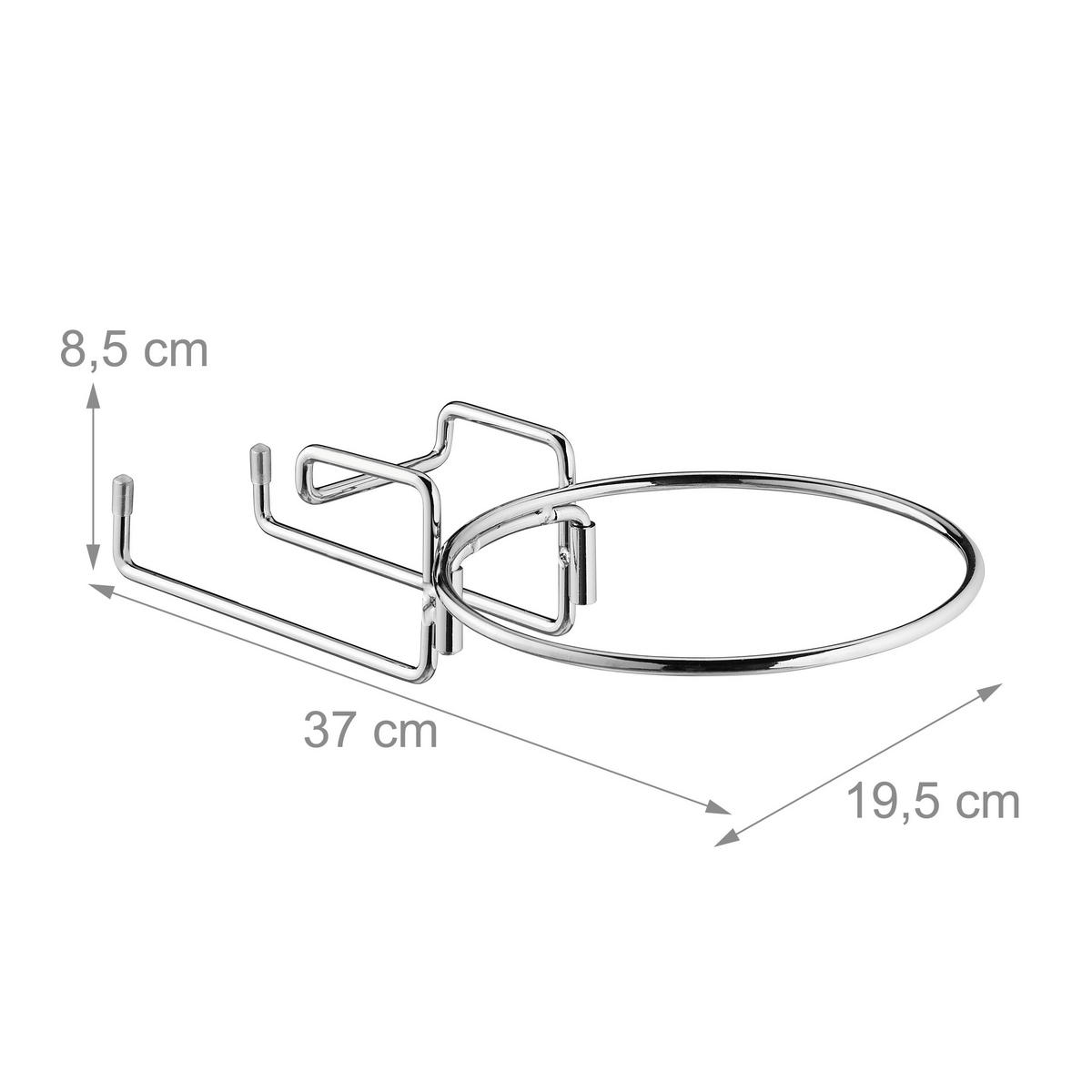 SEKTKÜHLERHALTER - Silberfarben, Metall (19.5/8.5cm) - Relaxdays