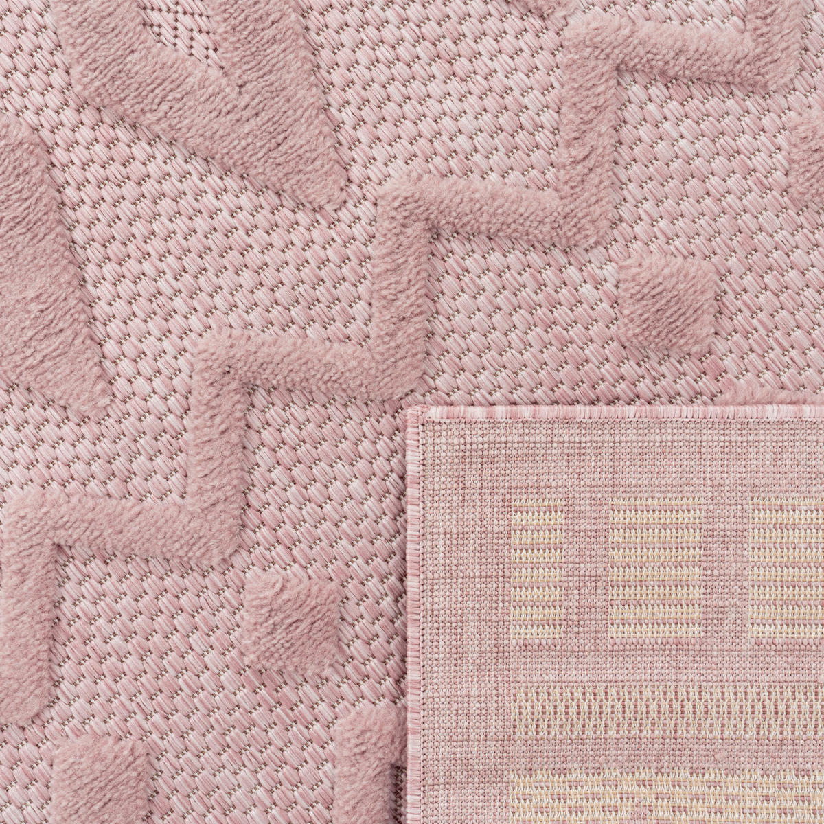 OUTDOORTEPPICH 60/100 cm Livorno 671 - Pink, Textil (60/100cm) - Paco Home