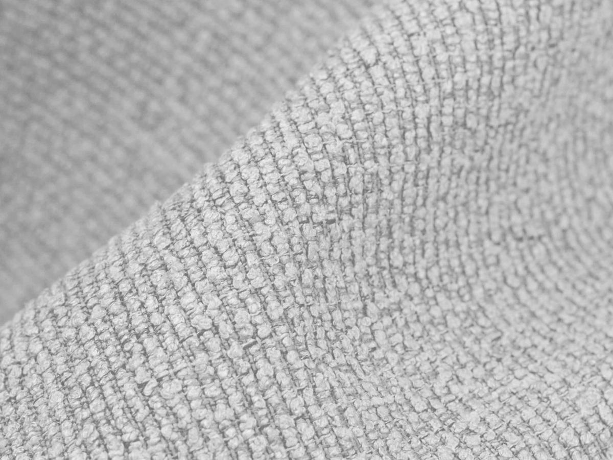 SOFAELEMENT Bouclé Stoff Grau - Silberfarben/Schwarz, Holzwerkstoff/Kunststoff (90/77/90cm) - Makamii