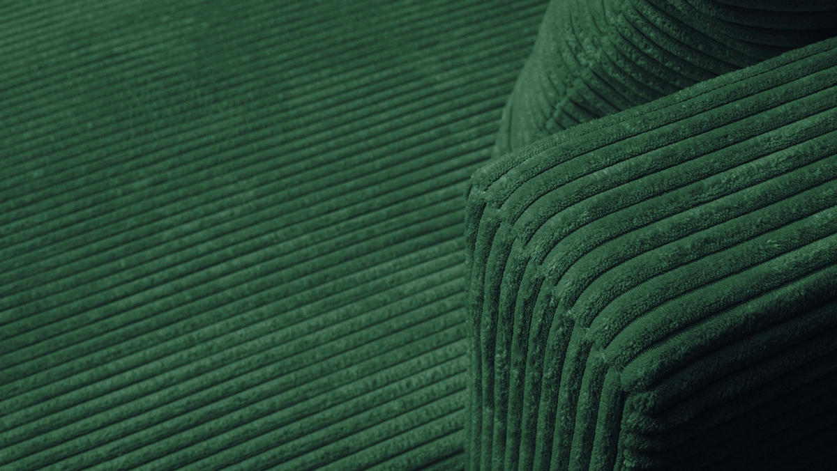 ECKSOFA OTTO mit Bettkasten und Schlaffunktion L-Form, Ottomane Universal - Grün, Textil (230/145cm) - Marpur