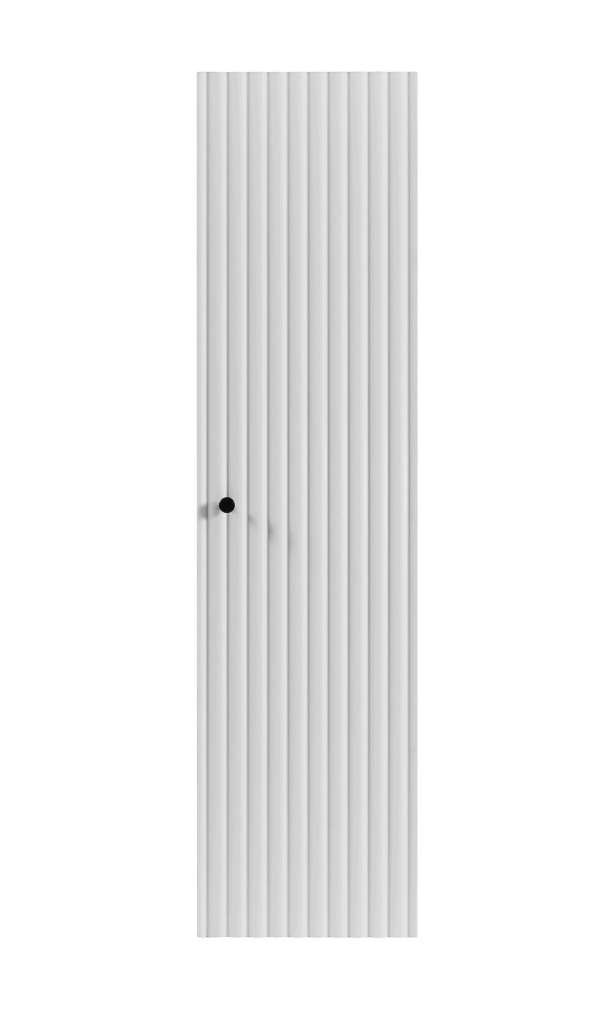HOCHSCHRANK BELLO hängend geriffelt Weiß matt 35/136/27 cm - Weiß, Holzwerkstoff/Metall (35/136/27.2cm) - Rodan