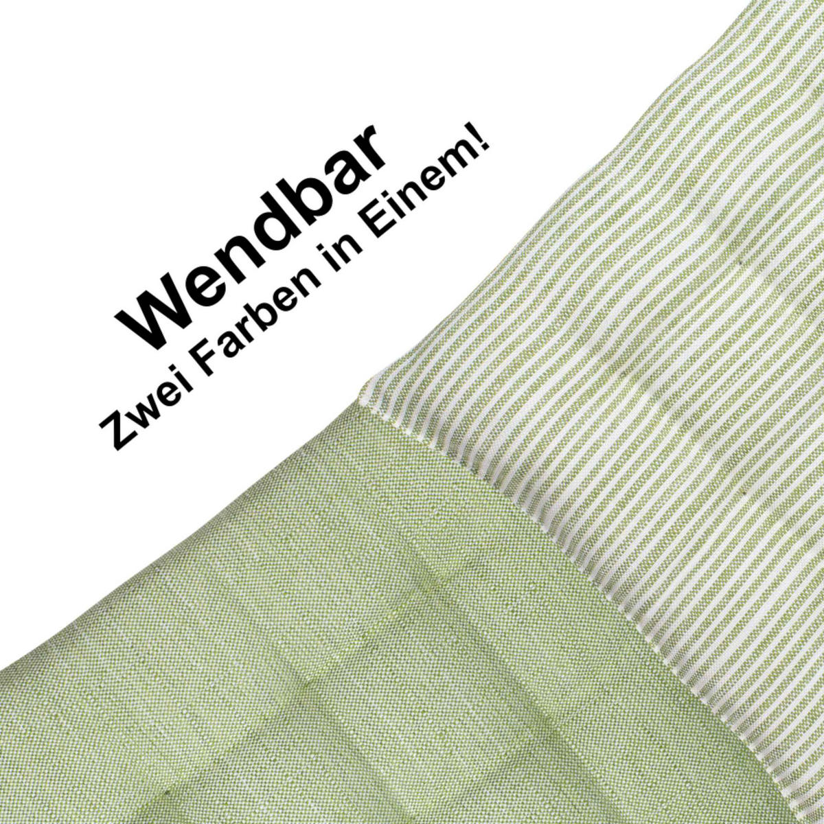 SITZKISSEN FRESHSTRIPE - Grün, Textil (40/40/5cm) - Tom Tailor