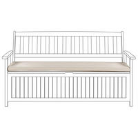 SITZBANKPOLSTER KISSEN Beige Sovana - Beige, Textil (148/5/45cm) - Beliani