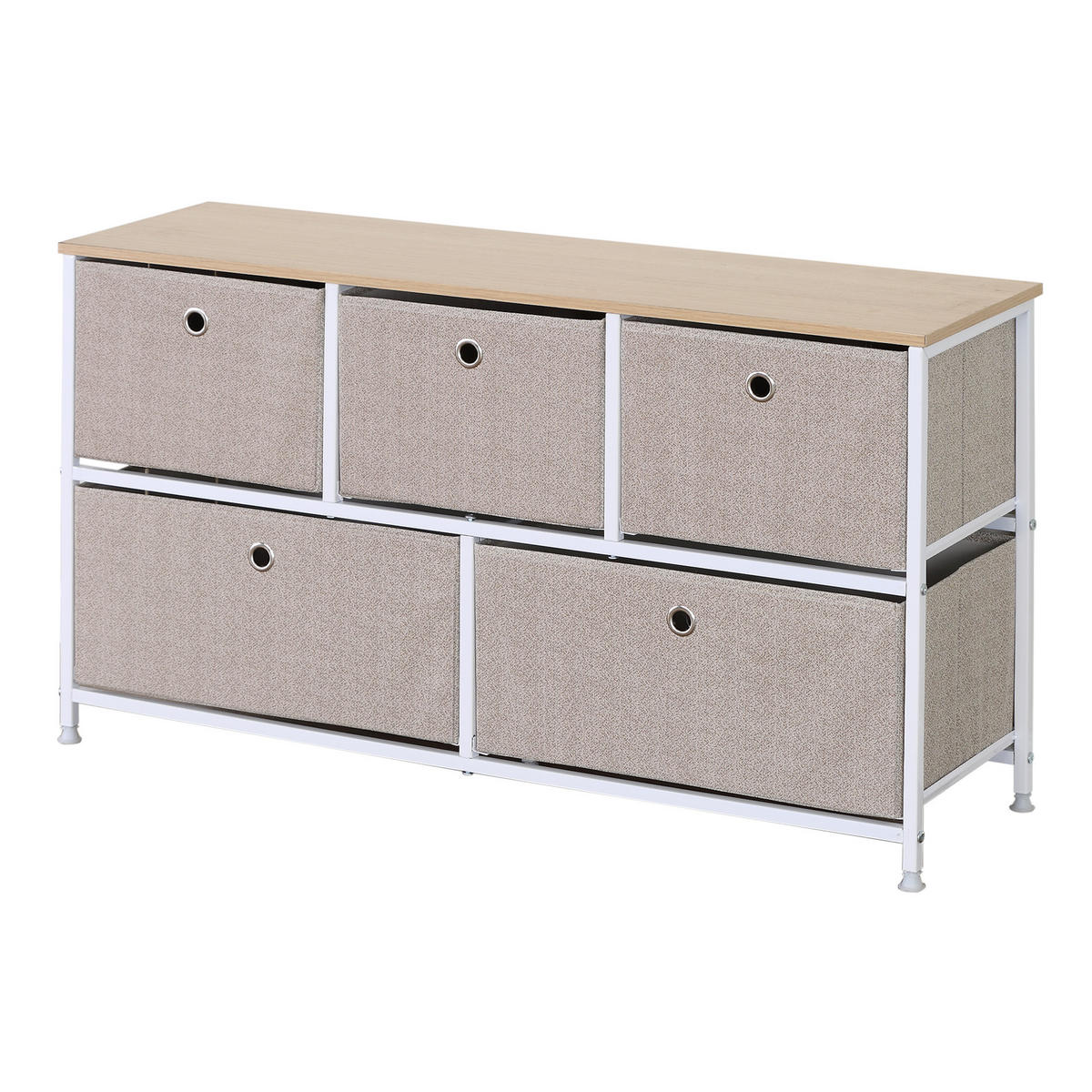SIDEBOARD Beige 29/100/50 cm - Beige, Metall (29/50/100cm) - Mobili Rebecca