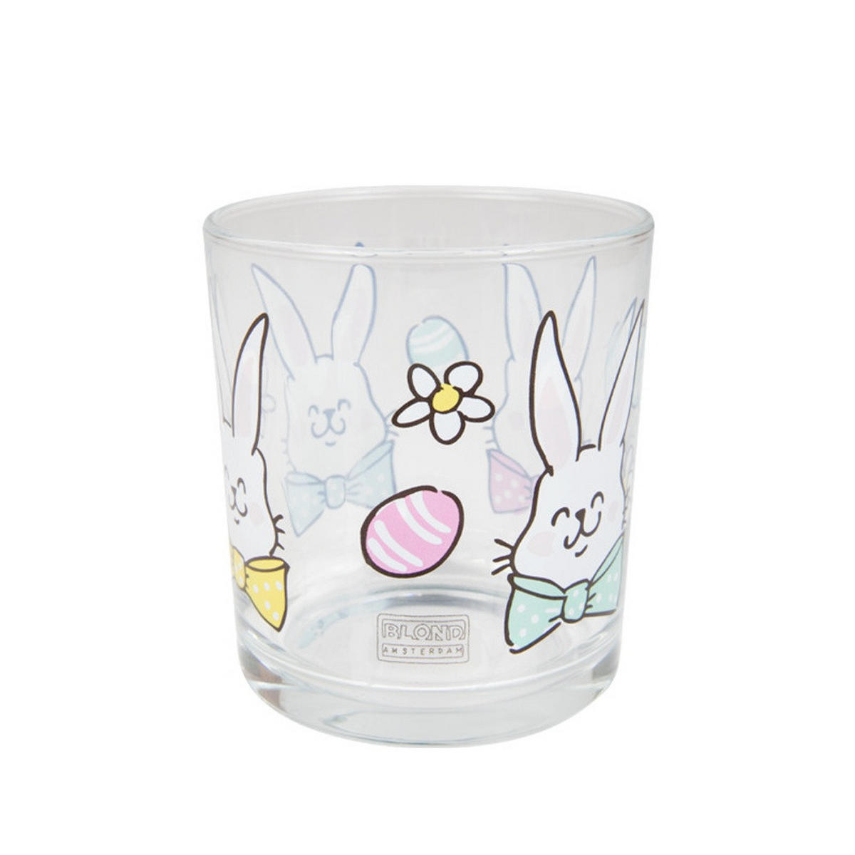 SAFTGLAS Osterhasen in Bunt - 200 ml - Multicolor, Glas (0.2L) - Blond Amsterdam