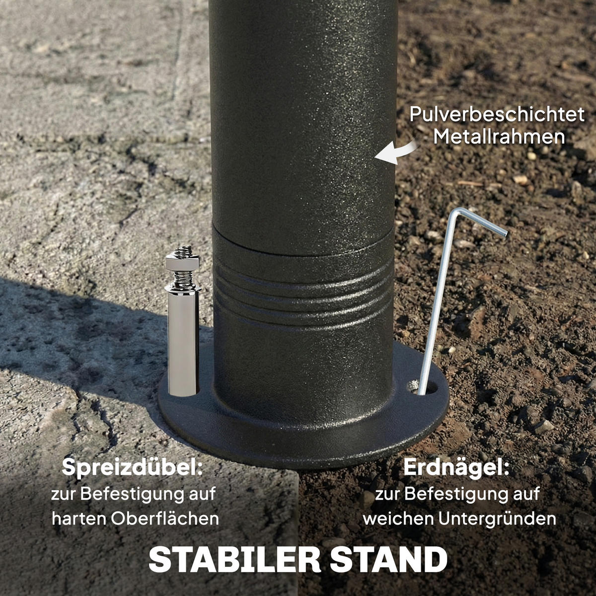 PAVILLON Polyester, Metall Cremeweiß - Dunkelgrau, Textil/Metall (300/285/300cm) - Outsunny