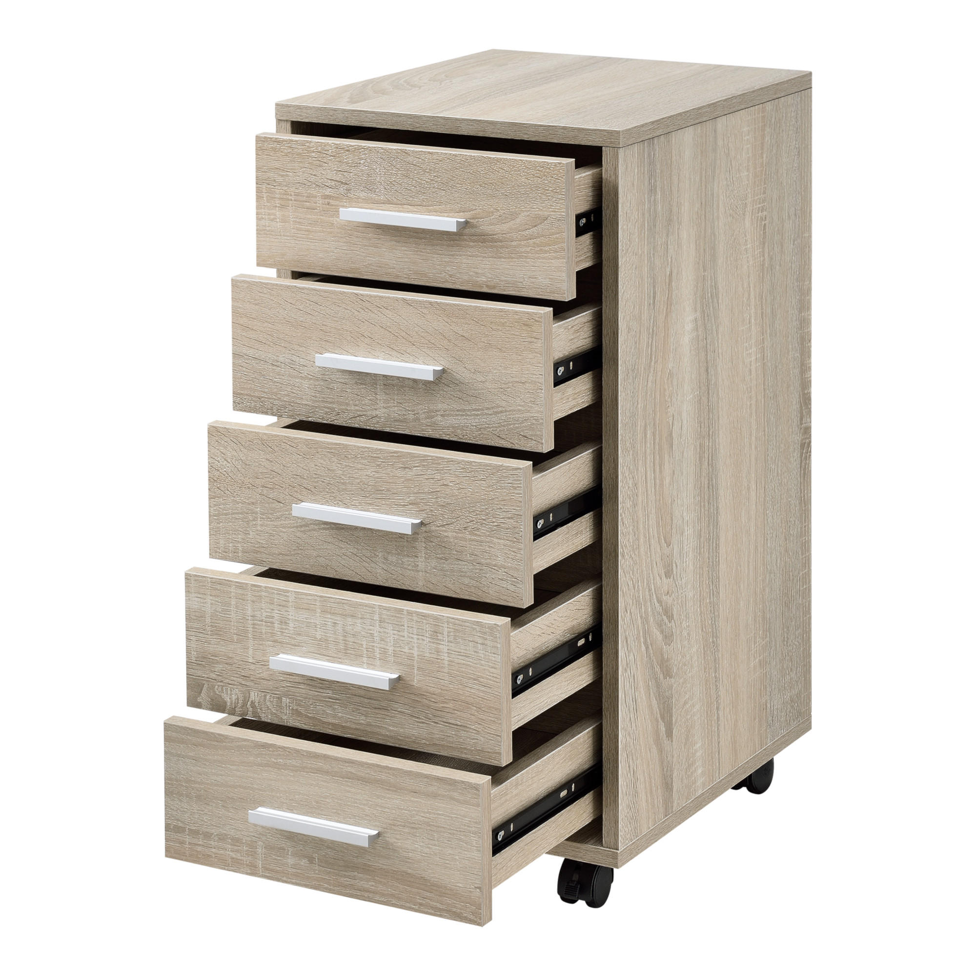 ROLLCONTAINER Stockholm - Sonoma Eiche, Holzwerkstoff (33/63/38cm) - [en.casa]