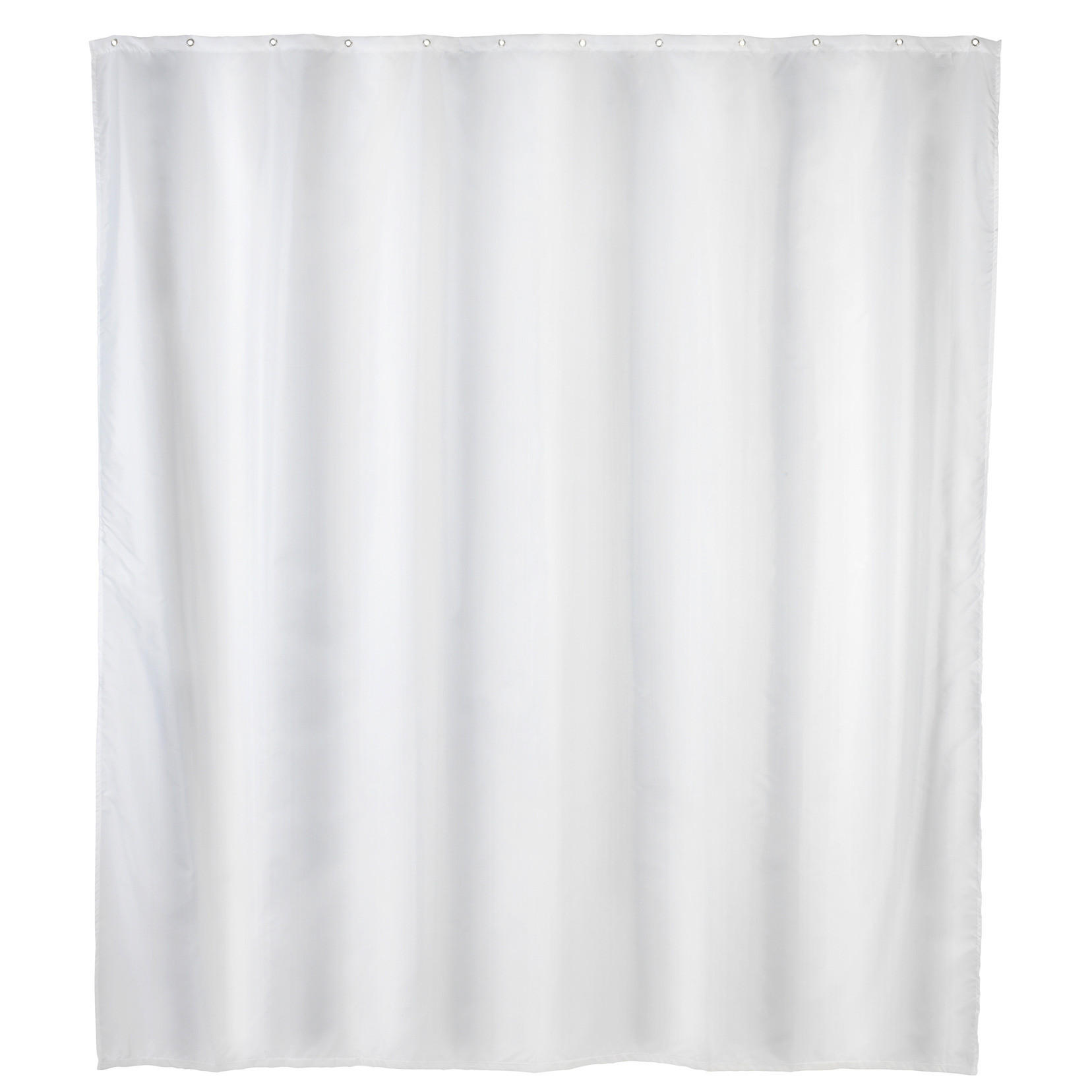 DUSCHVORHANG Uni weiß 120/200 cm - Weiß, Textil (120/0.1cm) - Wenko
