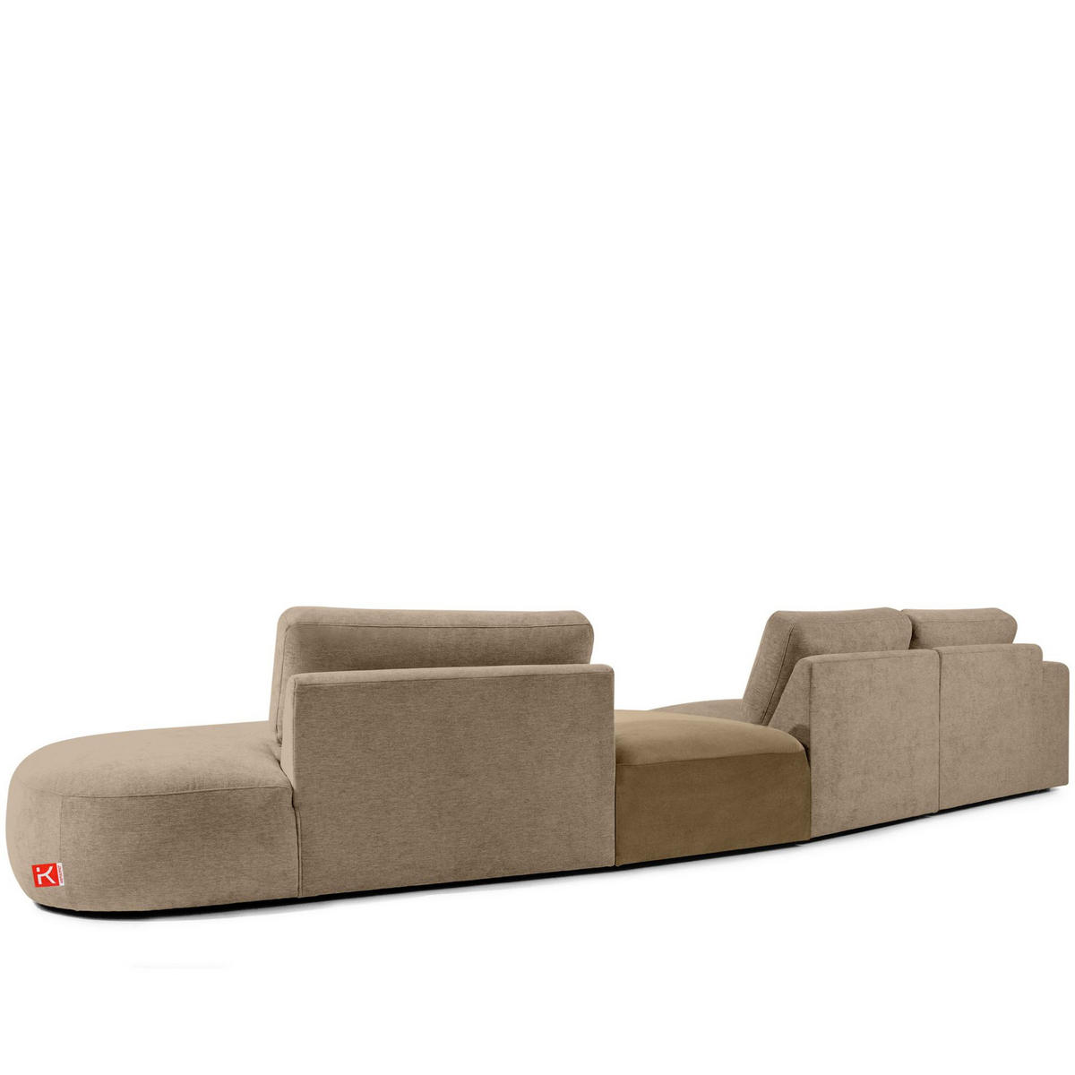 5-SITZER ECKSOFA ZUCCO Chenille rechts, Beige - Beige, Textil (430/84/105cm) - KONSIMO®
