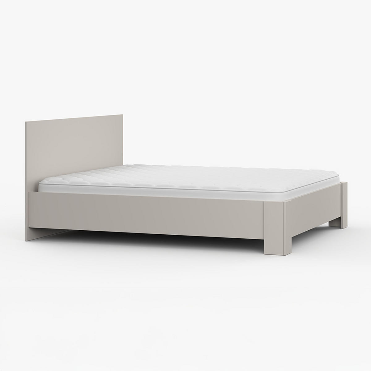 BETT Bettgestell Doppelbett 160x200cm ohne Matratze Kaschmir/Kaschmir MEDIOLAN 03 - Kaschmir, Holzwerkstoff (160/200cm) - imoebel24