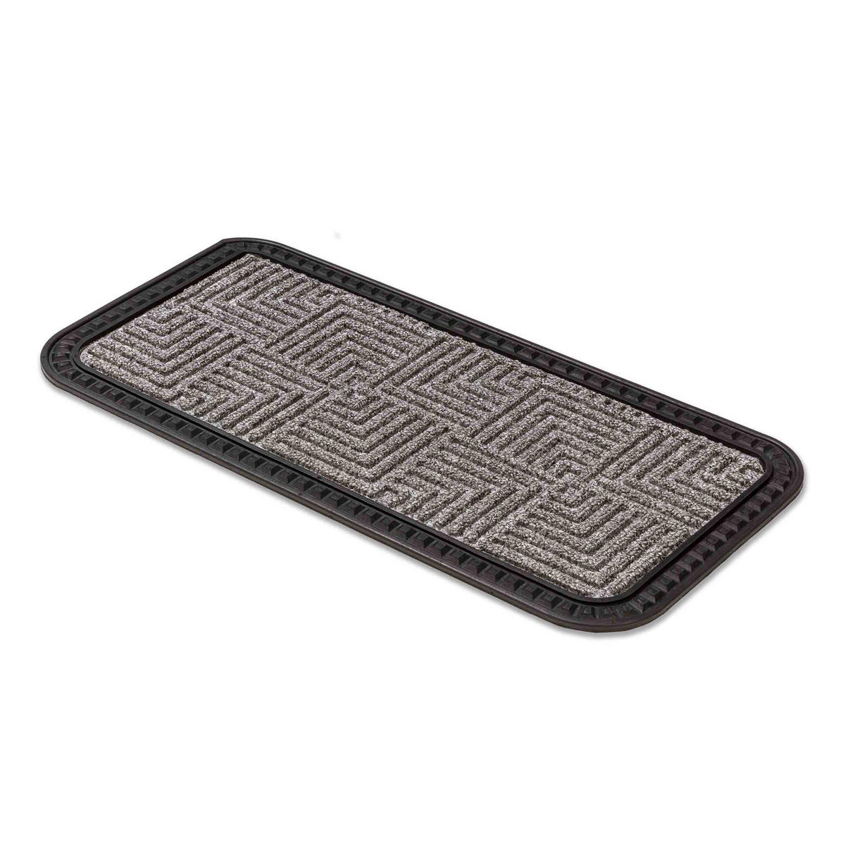 FUSSMATTE AUßEN BORDER STAR 2ER SET - Silberfarben, Textil (25/60cm) - Astra