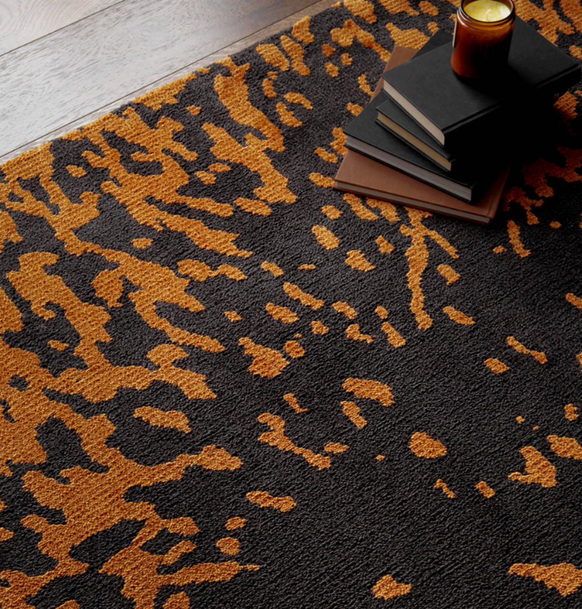 TEPPICH modern Flachgewebe STAIN Schwarz 120 x 170 cm - Schwarz, Textil (120/170cm) - Novatrend