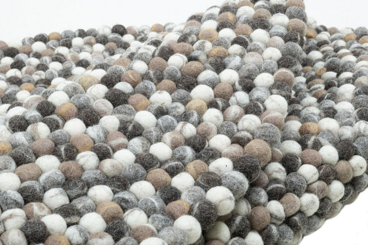 FILZTEPPICH Felty 120x120 cm - Naturfarben, Textil (120/120cm) - THEKO