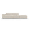 SOFA Jodie aus Samt dunkelbeige 3 Sitzplätze - Mokka, Textil (262/70/102cm) - Micadoni