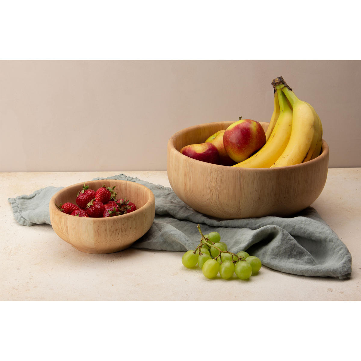 SNACKSCHALE, Gummibaumholz, Ø 16 x 7 cm, 3471 - Braun, Holz (16/7/16cm) - Continenta