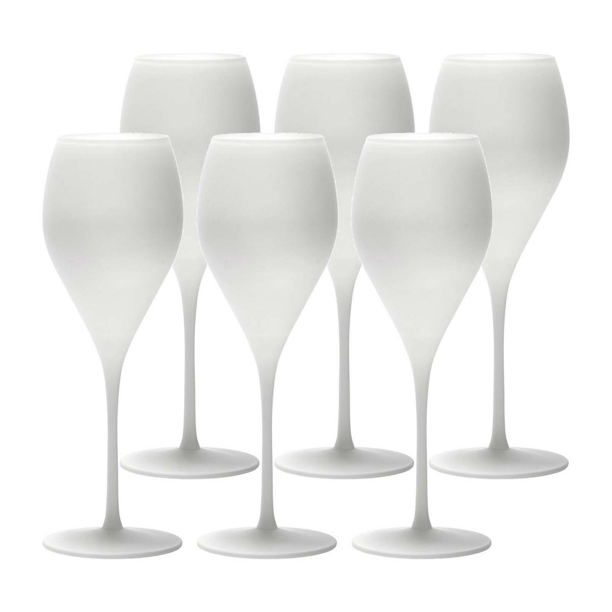 CHAMPAGNERGLÄSER Prestige weiß 345 ml - Weiß, Glas (0.345L) - Stölzle Lausitz